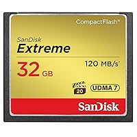 32GB Extreme CompactFlash Memory Card UDMA 7 Speed Up To 120MB/s - SDCFXSB-032G-G46