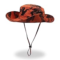 Boonie Hats for Men Women Wide Brim Sun Hats Outdoor Sun UV Protection Fisherman Hat Big Head Fishing Camo Bucket Hats