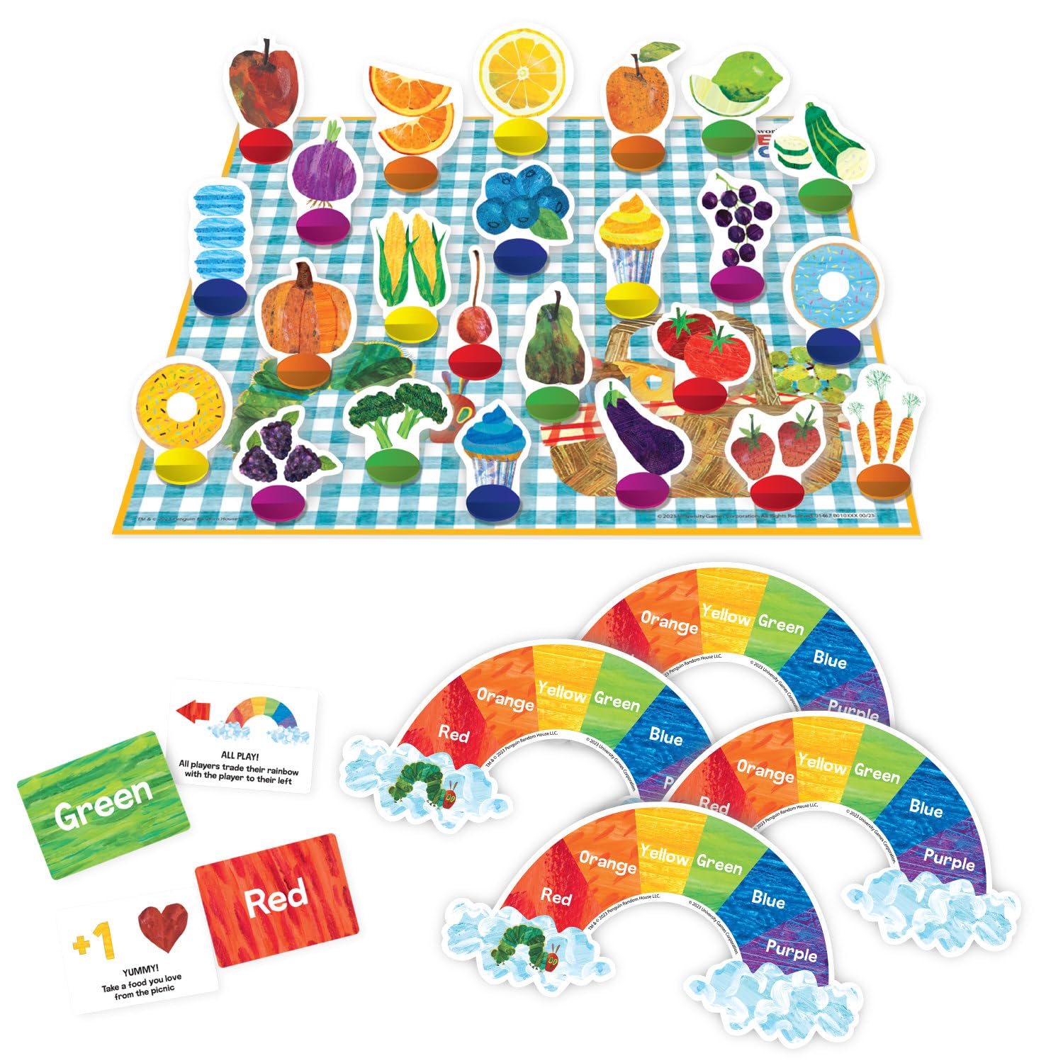 Briarpatch | The Very Hungry Caterpillar Rainbow Picnic Game, Ages 3+