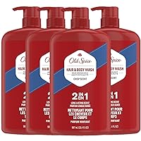 High Endurance Hair & Body Wash for Men, Crisp Scent, 33.4 fl oz (Pack of 4)
