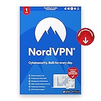 NordVPN Standard - 1-Year VPN & Cybersecurity Software Subscription For 6 Devices - Block Malware, Malicious Links & Ads, Protect Personal Information | PC/Mac/Mobile | Activation Code via Email [Online Code] NordVPN Standard - 1-Year VPN & Cybersecurity Software Subscription For 6 Devices - Block Malware, Malicious Links & Ads, Protect Personal Information | PC/Mac/Mobile | Activation Code via Email [Online Code] Digital Delivery Physical Delivery