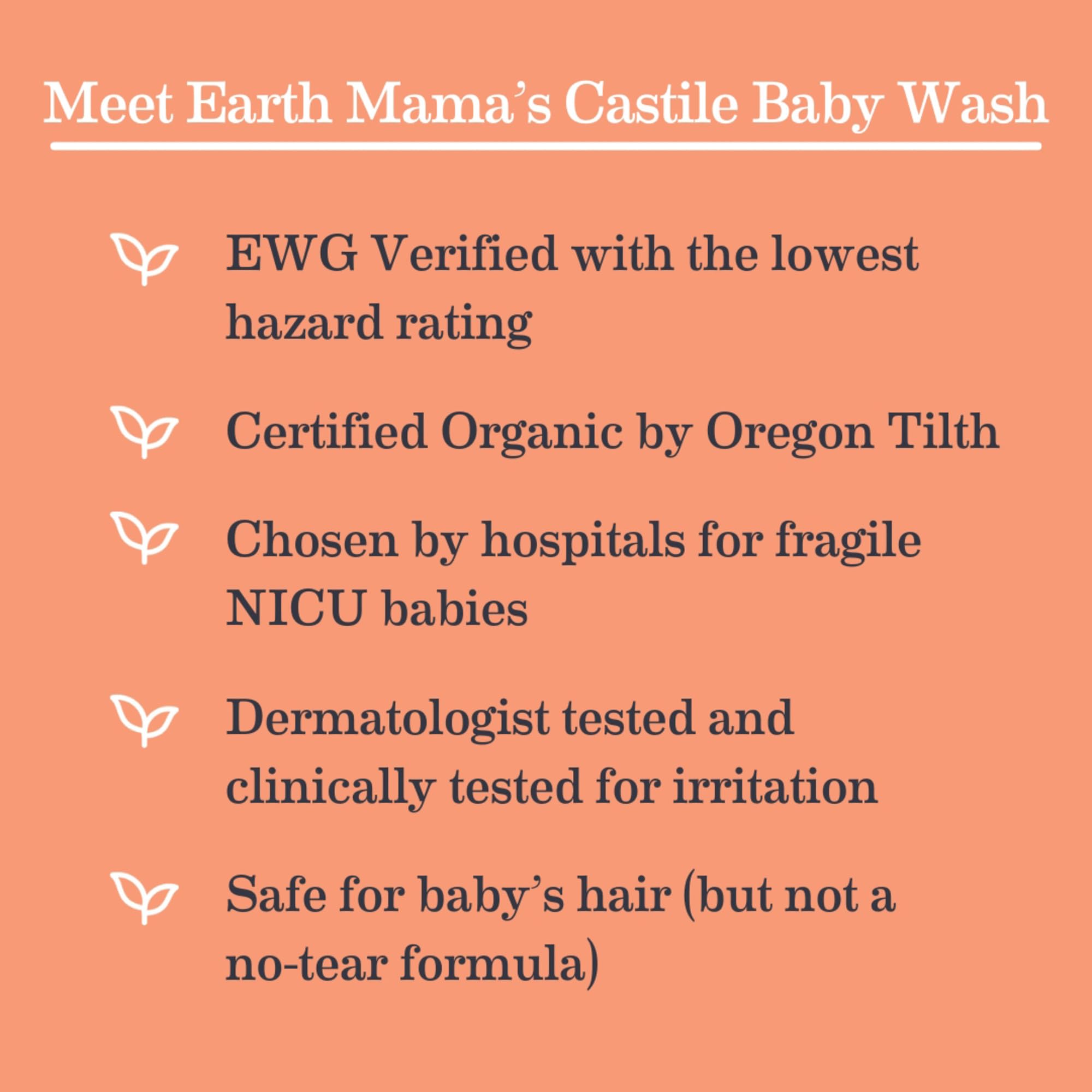 Earth Mama Sweet Orange Foaming Hand & Body Wash Refill | All-Purpose Castile Soap, 34-Fluid Ounce