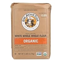 King Arthur Flour, Og, White Whl Wheat, NET WT 5 LBS (2.27 kg)