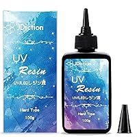 UV Curing Resin | Ultraviolet Activated Resin | Hard Type Sunlight Cure  Resin | Solar Curing Resin | Kawaii Japanese Resin Art (100g / Transparent