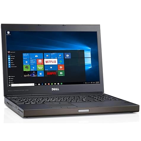 Dell M4800 15.6in FHD Ultrapowerful Mobile Workstation Business Laptop Computer, Intel Core i7-4900MQ 3.8GHz, 16GB RAM, 500GB HDD, WiFi AC, NVIDIA Quadro K2100M, Windows 10 Pro (Renewed)