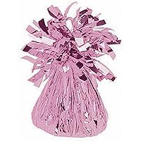 Pink Small Foil Balloon Weight - 6 oz (1 Pc) - Vibrant Pink Hue Perfect for Stabilizing Party Balloons & Decorations