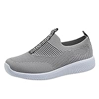 Women's Fashion Sneakers Running Walking Shoes Ladies Fashion Solid Color Breathable Mesh Flat Bottomed Comfortable