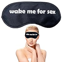 Blindfolds for Adults Play Games Wake Me for Sex Sleep Eye Masks for Women Men Light Blocking Blackout Sleeping Night Travel Eyeshade Gifts Black