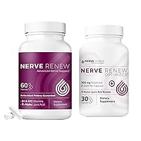 NERVE RENEW Advanced Nerve Support Supplement and Optimizer - Accelerated Nerve Supplement Bundle - 30-Day Supply