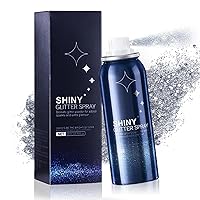 Body Glitter Spray, Body Glitter Spray for Hair and Body, Quicking Drying and Long Lasting Shiny Glitter Hairspray, Body Shiny Spray for Stage, Festival Rave and Makeup Prom 2 Oz
