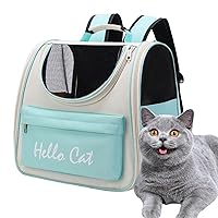 Huaxingda Pet Backpack, Foldable Pet Backpack, Anti-Bite Waterproof, Breathable, Foldable Cat Backpack with Carry Handle for Outdoor Use