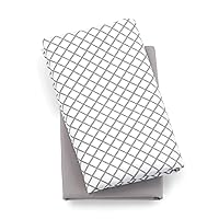 Chicco Lullaby Playard Sheets - Grey Diamond 2 Count (Pack of 1)