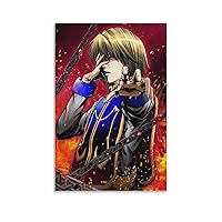 Kurapika Red Eyes Japanese Classic Cool Anime Poster Wall Art Paintings Canvas Wall Decor Home Decor Living Room Decor Aesthetic Prints 20x30inch(50x75cm) Unframe-style