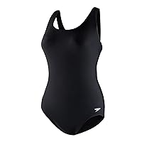 Speedo Women's Swimsuit One Piece Endurance Ultraback Solid Contemporary Cut