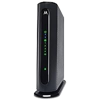 Motorola MG7315 Modem WiFi Router Combo | DOCSIS 3.0 Cable Modem + N450 Single Band Wi-Fi Gigabit Router | 343 Mbps Max Speeds | Approved by Cox and Spectrum