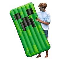 Officially Licensed Minecraft Creeper Pool Float - Easy Inflation, Oversized 72