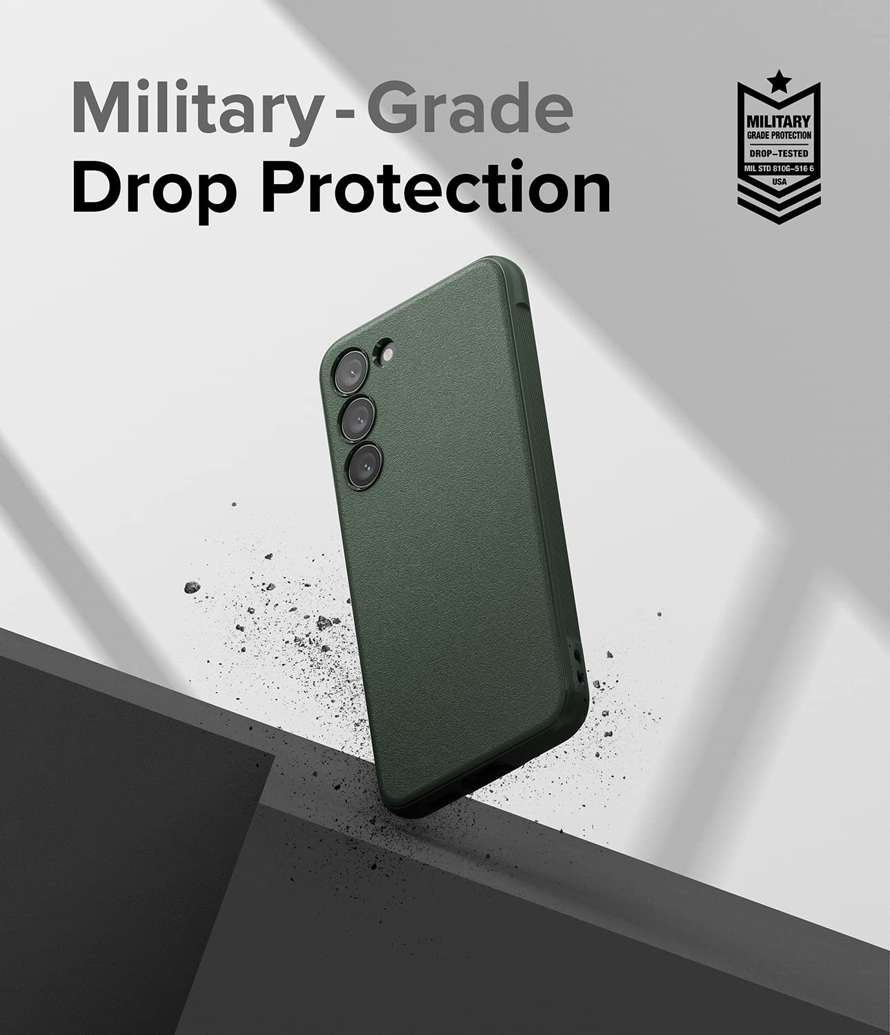 Ringke Onyx [Feels Good in The Hand] Compatible with Samsung Galaxy S23 Case 5G, Anti-Fingerprint Technology Non-Slip Enhanced Grip Smudge Proof Cover Designed for S23 Case - Dark Green