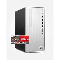 HP Pavilion Desktop PC, AMD Ryzen 3 5300G, 4 GB RAM, 256 GB SSD, Windows 11 Home, Wi-Fi 5 & Bluetooth, 9 USB Ports, Wired Mouse and Keyboard Combo, Pre-Built Tower (TP01-2032, 2021) (Renewed)