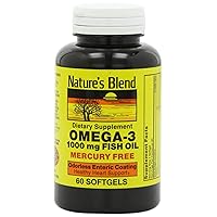 Nature's Blend Omega-3 Fish Oil Odorless 60 Sgels