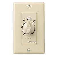 Intermatic FD415M 15-Minute Spring-Loaded Wall Timer for Lights and Fans, Ivory