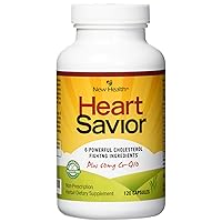 New Health HeartSavior Lower Cholesterol and Heart Health Supplement - Plant Sterols and 60mg of CoQ10-120 Capsules