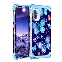 for Samsung Galaxy Note 10 Plus Case,Heavy Duty Shockproof Protection Hard Plastic+Silicone Rubber Hybrid Protective Case for Samsung Galaxy Note 10 Plus,Elf Butterfly