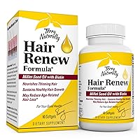 Terry Naturally Hair Renew Formula - 60 Softgels - Supports Healthy Hair Growth, Nourishes Thinning Hair, Contains Millet Seed Oil, Horsetail, Biotin & Folic Acid - Gluten-Free - 30 Servings