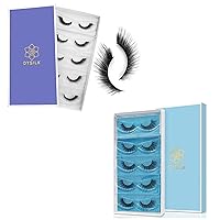 Eyelashes Natural Wispy Eye Lashes Lash Extension Kit for Beginners 5 Pairs Pack