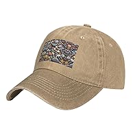 Pebble Stone Print Casquette Baseball Casquette Camouflage Hats for Hunting Fishing Outdoor Activities