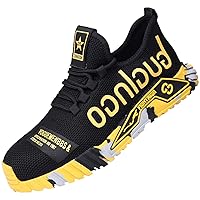 Non Slip Steel Toe Sneakers,Indestructible Shoes Synthetic Industrial & Construction Shoe,Breathable Lightweight