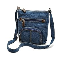 Crossbody Bags for Women Denim Bags Female Shoulder Bag Pack Zipper Handbag Ladies Messenger Bag Multiple Pockets