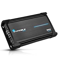 Pyle 18” Class AB Mosfet Amplifier - Invincible Series Bridgeable Amp, 6 Channel 3000 Watts Max, Mosfet PWM Power Supply, High-Current Dual Discrete Drive Stages, Wireless BT Audio Interface