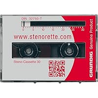 GGO5610 Steno Cassette 30 Minute StenoTape Professional, with Integrated Minute Scale - 5 Cassette Pack