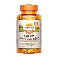 Calcium Magnesium Zinc, For Immune Support, Supports Bone And Nerve Health, 100 Caplets