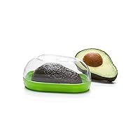 Prepworks by Progressive Avocado Keeper - Keep Your Avocados Fresh for Days, Snap-On Lid, Avocado Storage Container – Prevent Your Avocados From Going Bad, Pack of 1, Green/Clear