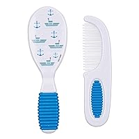 Nuby Brush and Comb Set, Colors May Vary