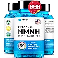 NMN Supplement Alternative - NMNH (Dihydronicotinamide Mononucleotide) 500mg Per Serving, 60 Count (30 Servings) NAD Supplement to Boost NAD+ Levels