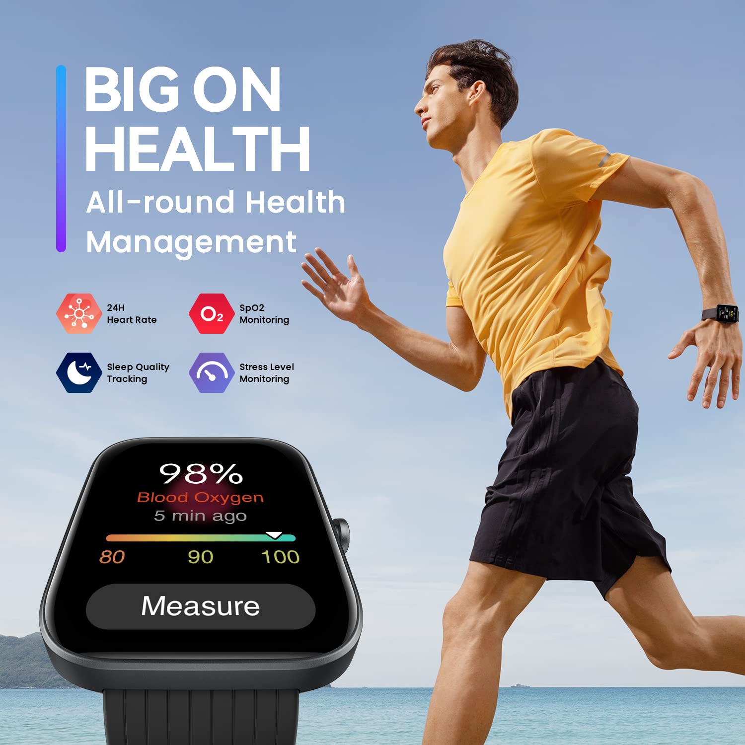 Amazfit Bip 3 Smart Watch for Women, Health & Fitness Tracker with 1.69
