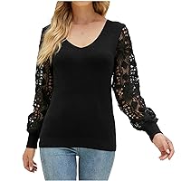 TUNUSKAT Womens Cotton Knit Sweater Fall Sexy Fashion Cutout See Through Long Sleeve Pullover Casual V Neck Dressy Tops