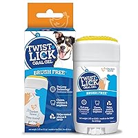 Twist + Lick Dental Treat for Dogs, Dental Gel Cleans Teeth and Gums, Freshens Breath, Chicken Flavor, Fun to Use