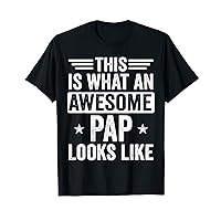 Mens This is What an Awesome Pap Looks Like Vintage Funny T-Shirt