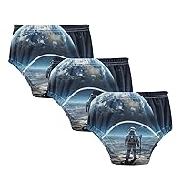 Astronaut Moon Potty Training Pants Traning Potty Panty Cotton for Toddlers Boys Girls 2T 3Pcs