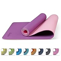 KEPLIN Yoga & Exercise Mat with Carry Strap, Large Non-Slip Comfortable Training & Workout Floor Mat for Home or Outdoor, Gym, Pilates, Gymnastics, HiiT, Stretching & Meditation