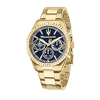 Competizion Collection R8853100026 Men's Watch, Quartz Movement, Multifunction, Stainless Steel, Yellow Gold PVD, gold, Bracelet
