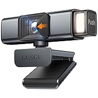 GUSGU G940 1440P Quad HD Webcam for PC, with Microphone & Privacy Protection, Web Camera for Desktop Computer/Laptop/MacBook, USB Streaming Camera