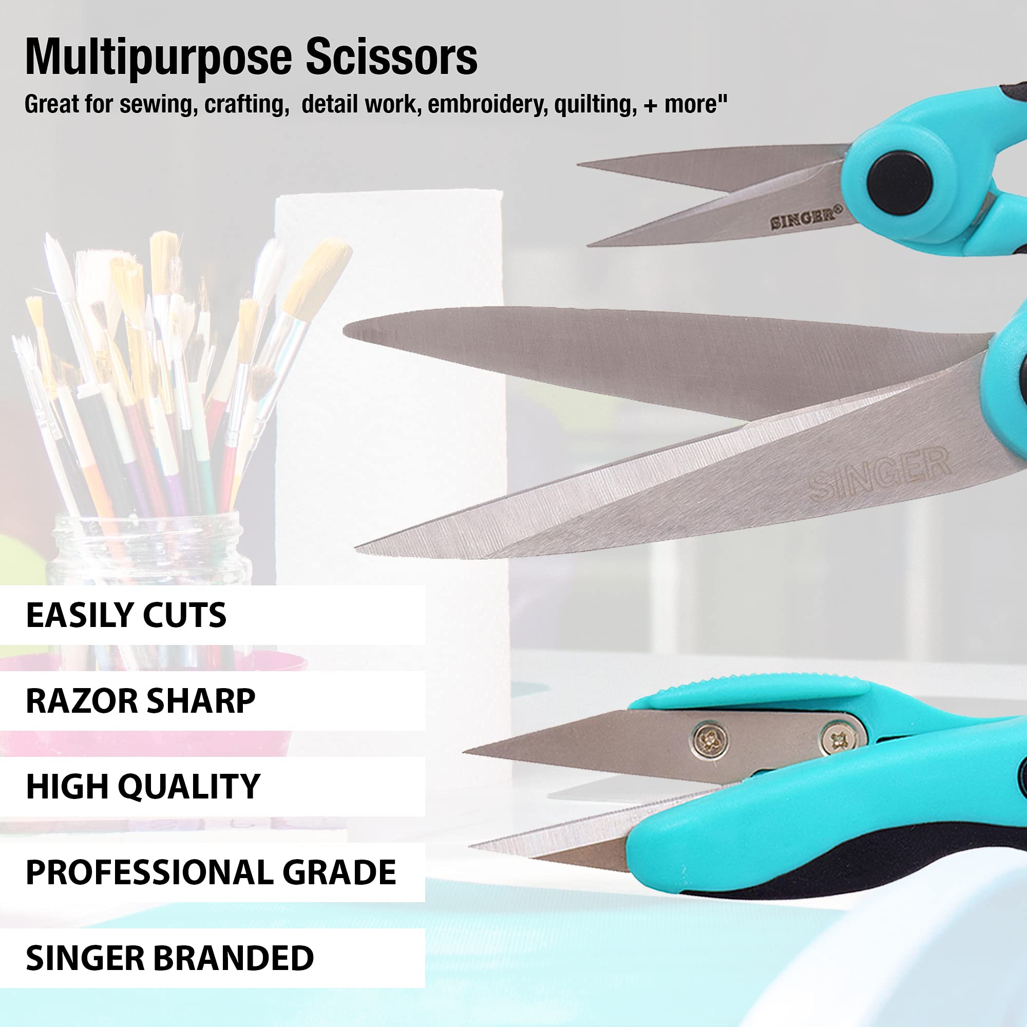 SINGER ProSeries Sewing Scissors Bundle, 8.5