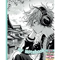 Anime - libro a righe Manga - Notebook a righe Manga - Block notes lined - japan book - scrivi e appunta - per ragazzi e adulti: Linea Manga Print (Italian Edition)
