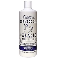 Cabellina Shampoo Del Caballo, with Horsetail Plant Extract, Provides Volume and Shine to your hair, 32 FL Oz, Bottle