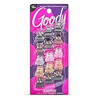 Classics Mini Claw Clips - Assorted Colors - Great for Easily Pulling Up Your Hair - Pain-Free Hair Accessories for Women, Men, Boys and Girls, 15 Count (Pack of 1)
