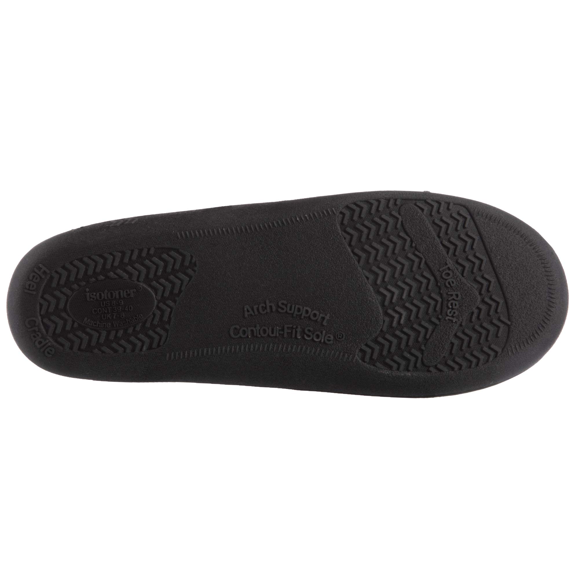 isotoner Men's Microsuede Moccasin Slipper with Cooling Memory Foam for Indoor/Outdoor Comfort